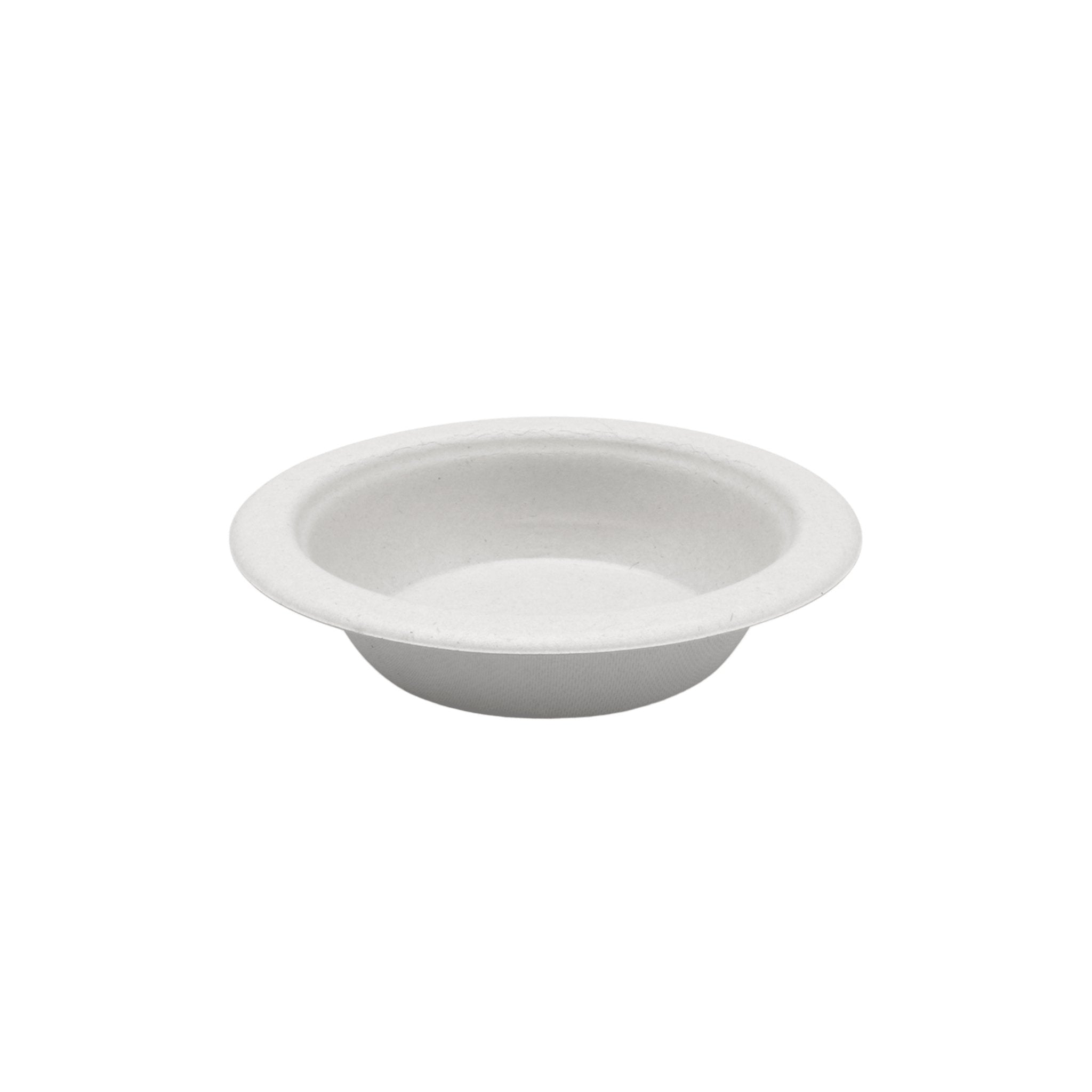 Bagasse 16oz Bowl, White, PFAS FREE, 1000pc - Feast Source