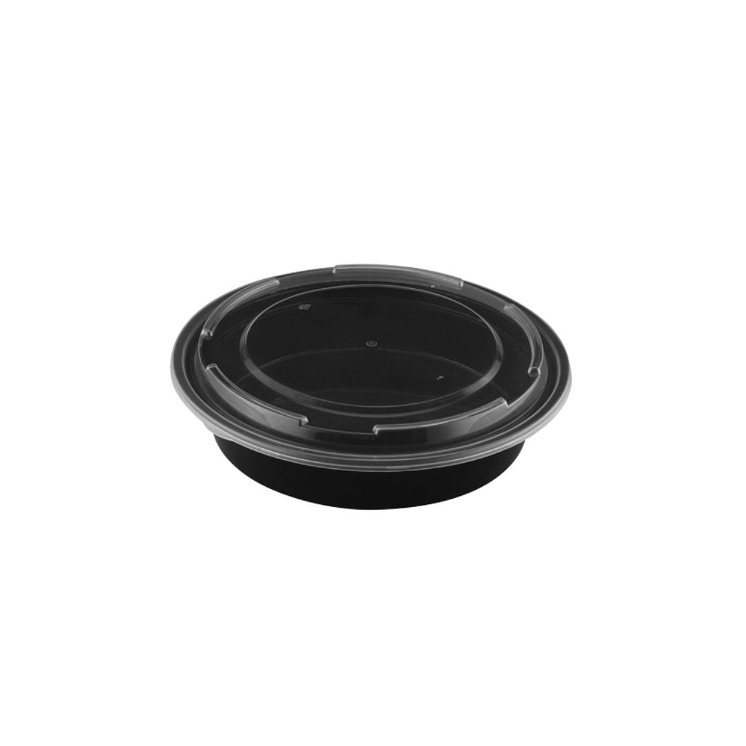 Containers with Lids, 48oz, Round, 150 Sets - Feast Source