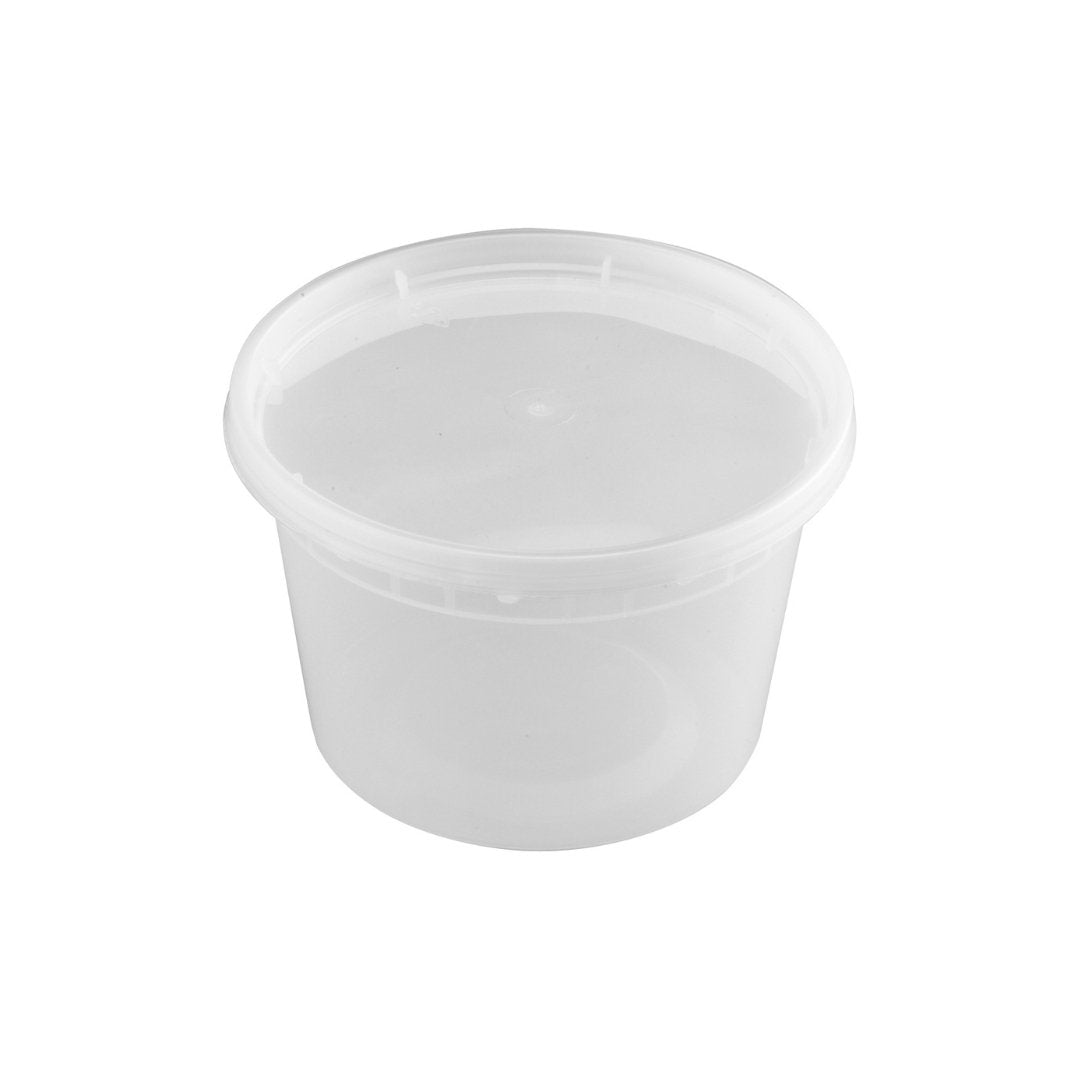 16oz Heavy Duty Deli Container, K - Series, 240 Combo Sets - Feast Source