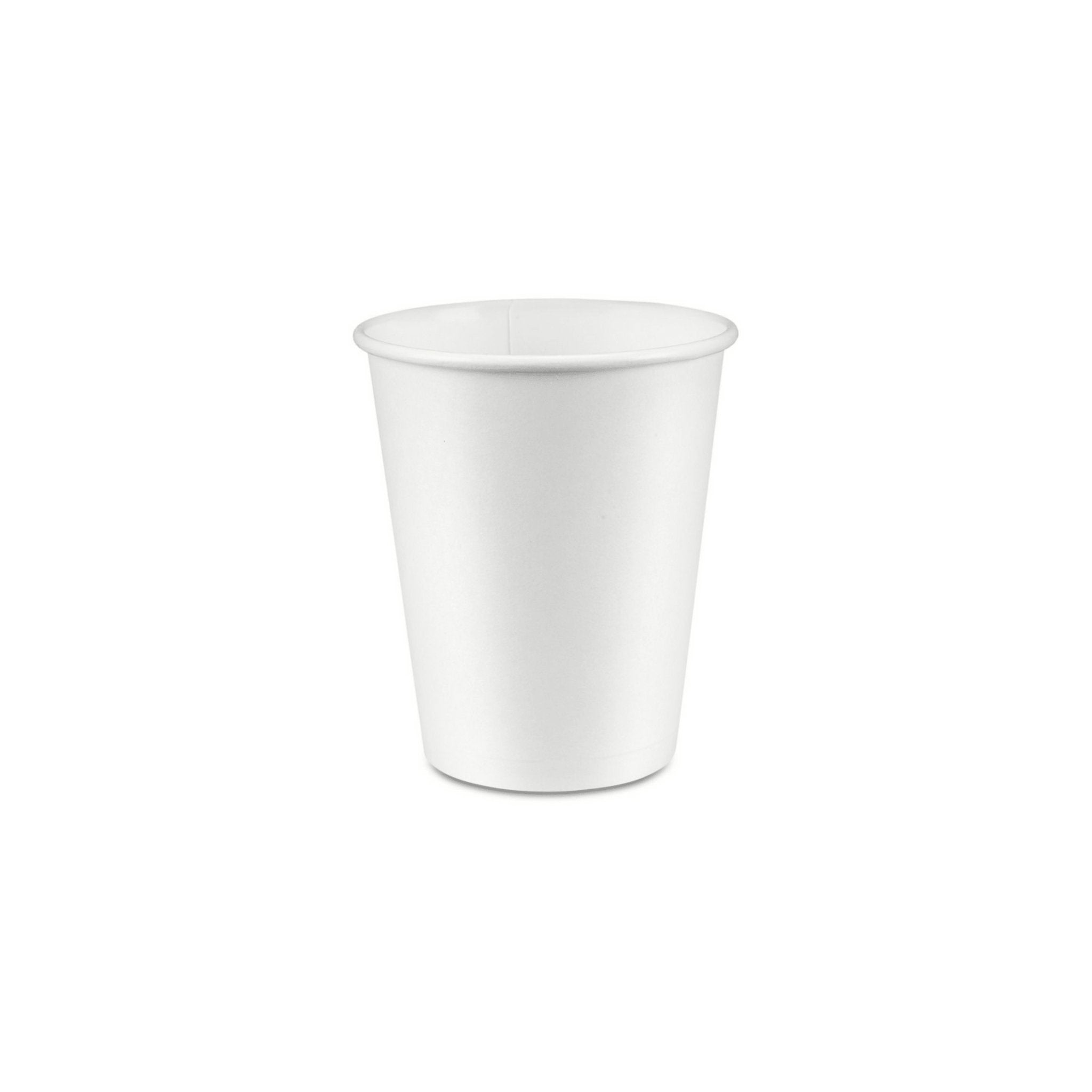 12oz Paper Cup, Single Wall, 90mm, White, 1000pc - Feast Source