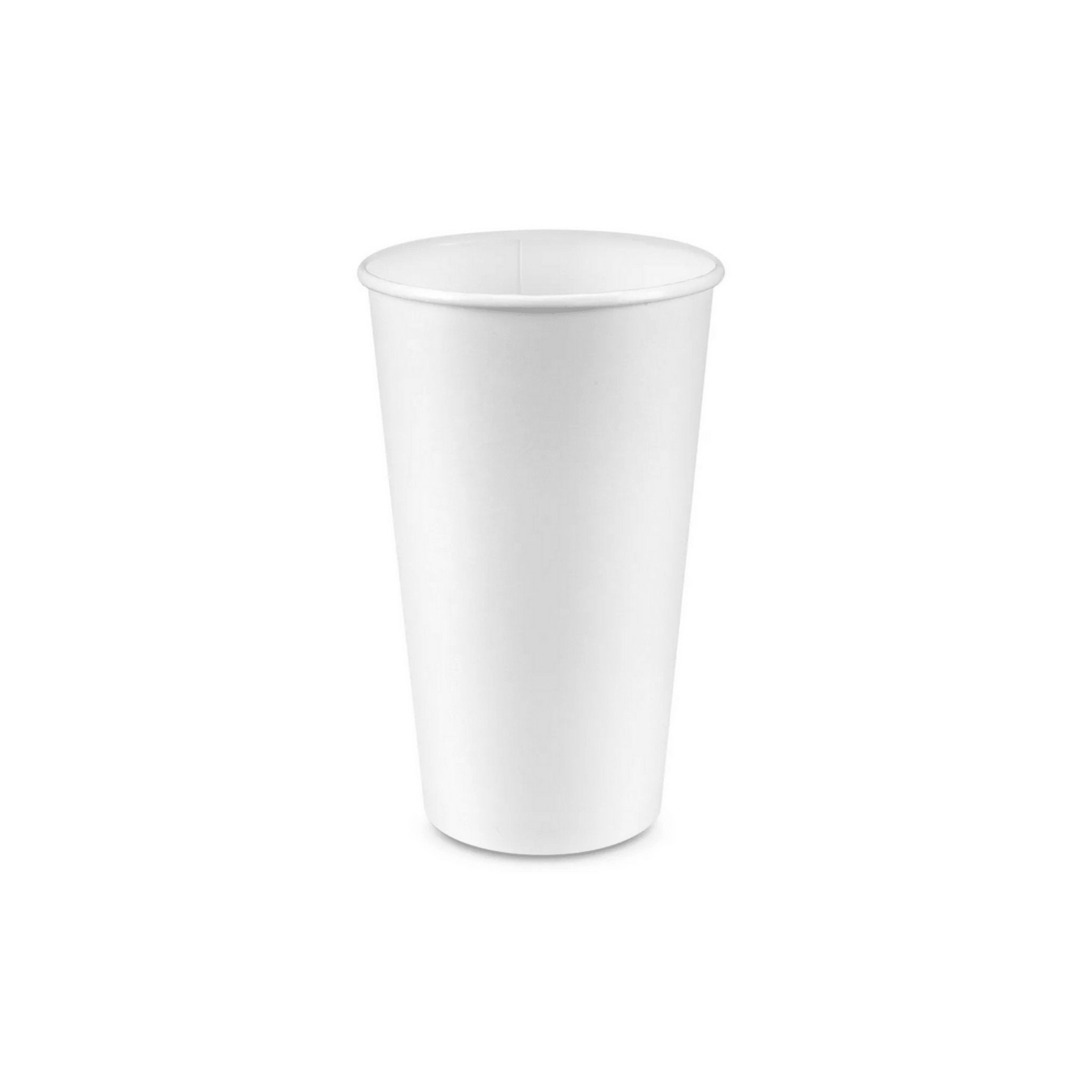 20oz Paper Cup, Single Wall, 90mm, White, 1000pc - Feast Source