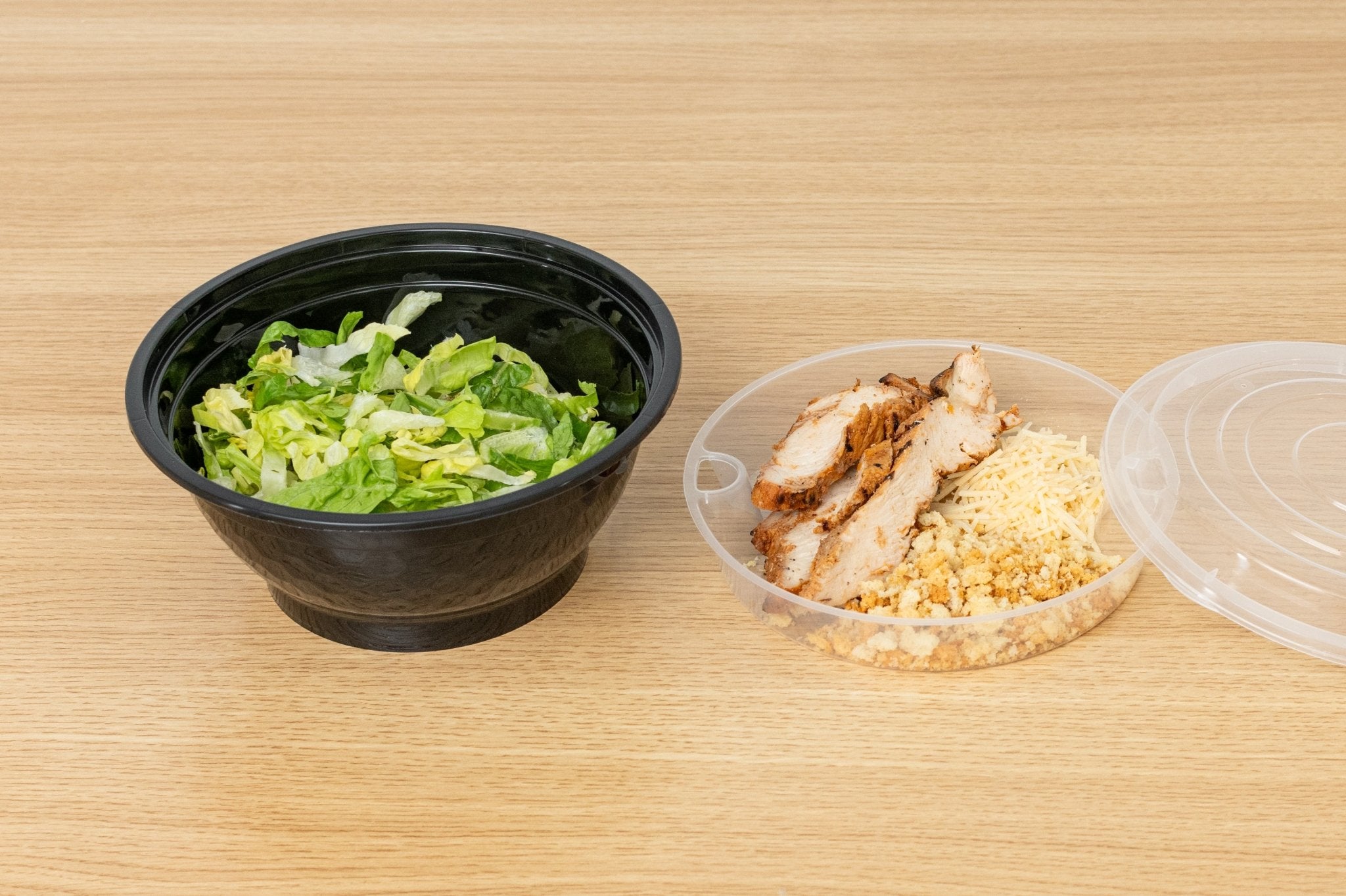 50oz Microwaveable Noodle Bowl with Lid, Black, 120 Sets – Feast