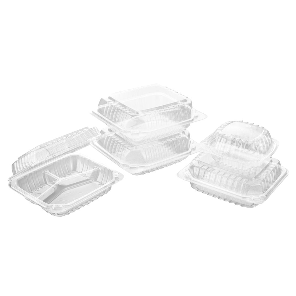 Clear Hinged Containers Sample Pack - Feast Source