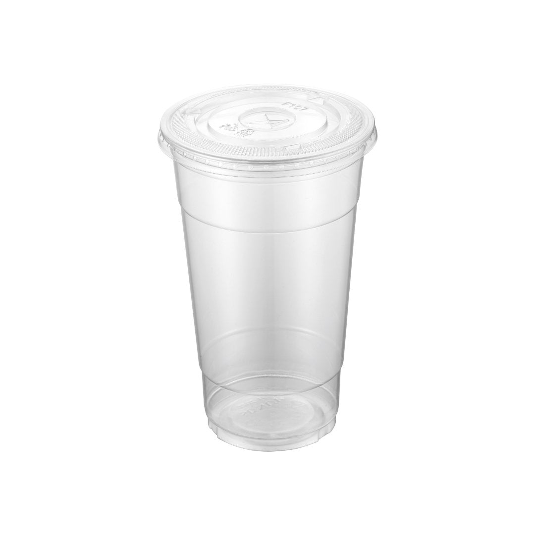 Flat Lid for 32oz PET Cup, 107mm, 500pc - Feast Source