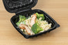 Hinged Black Container, 8" x 8", 120pc - Feast Source