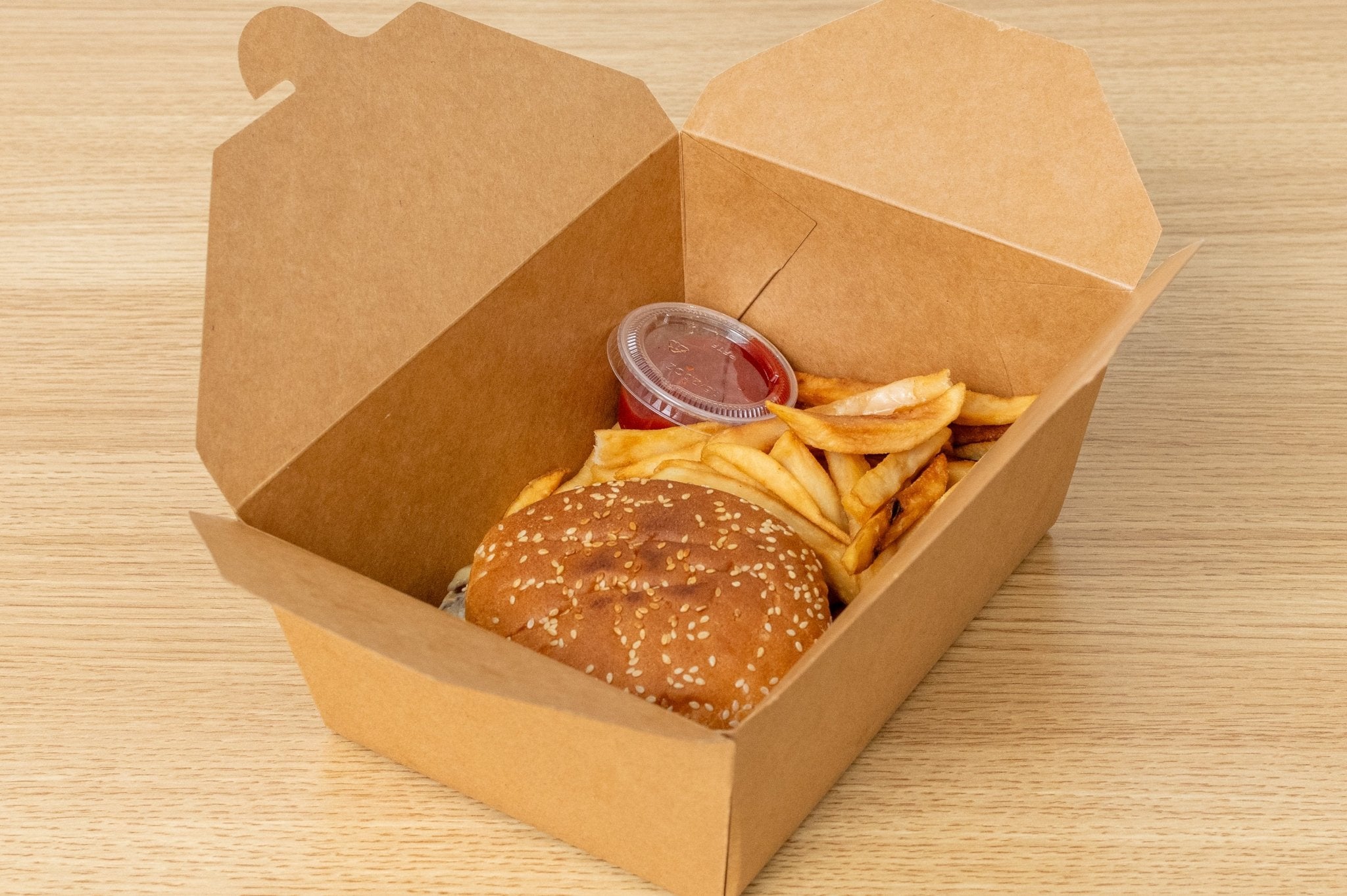 Kraft Paper Take Out Container #8 - Feast Source