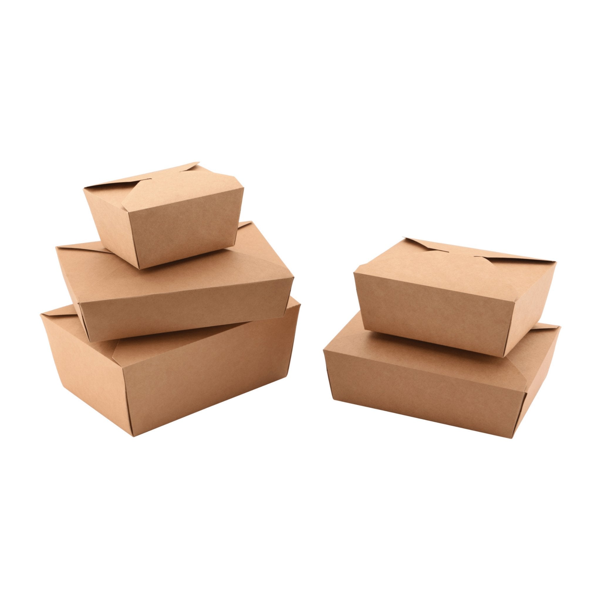 Kraft Paper Take Out Containers Sample Pack - Feast Source