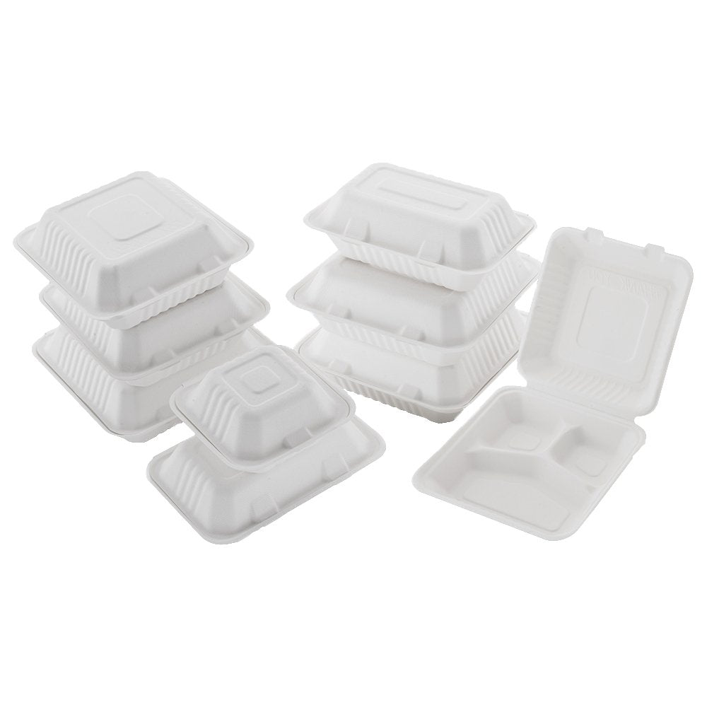 PFAS-Free Sugarcane Containers Sample Pack - Feast Source